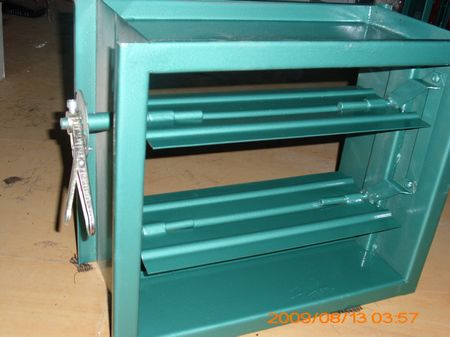 Blue manual air volume control valve