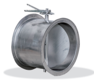 Round bilateral butterfly valve